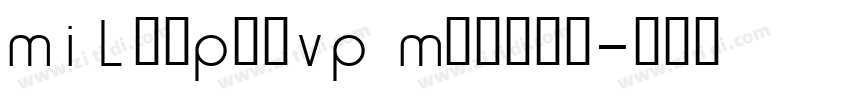 MILanProVP Medium字体转换